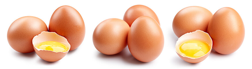 Chicken egg isolated clipping path
