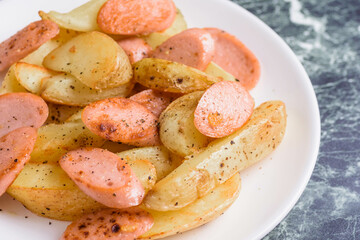 ソーセージのジャーマンポテト