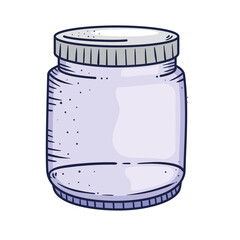 jar of lilac glass