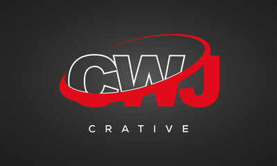 CWJ Letters Creative Professional logo for all kinds of business
