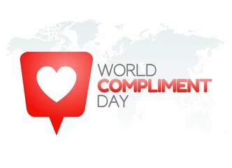 vector graphic of world compliment day good for world compliment day celebration. flat design. flyer design.flat illustration.