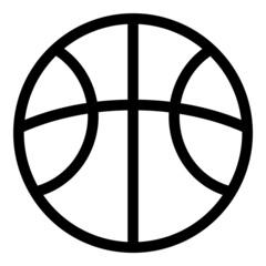 Basketball  Ball Flat Icon Isolated On White Background