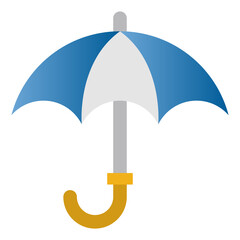 Umbrella - Flat color icon.