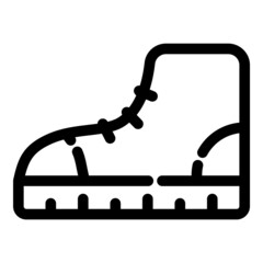 Footwear Flat Icon Isolated On White Background