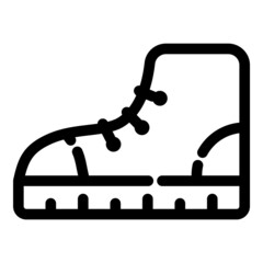 Footwear Flat Icon Isolated On White Background