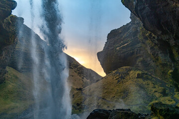 Seljandsfoss, a waterfall in southern Iceland
