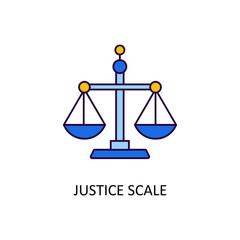 Justice Scale Vector Filled Outline Icon Design illustration. Banking and Payment Symbol on White background EPS 10 File