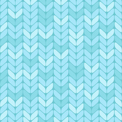 Vector seamless knitted pattern. Cute melange ornament. Design for fabric, textile, wallpaper, wrapping paper.