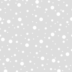 Vector seamless polka dots pattern. Cute design for textile, wallpaper, wrapping paper.
