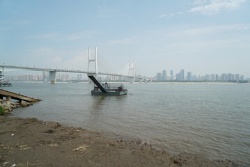 Wuhan City and Yangtze river