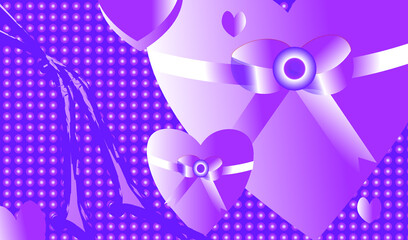 Fototapeta premium Background with a heart and loves