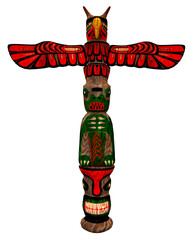 Totempfahl, Freisteller