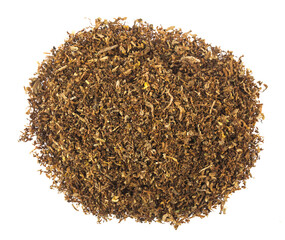 Tobacco isolated on white background.