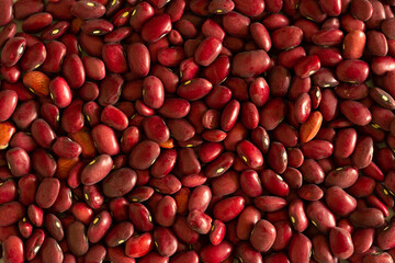 Beans, diet vegetarian food, proper nutrition. Bean beans as a background with place for text.