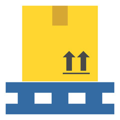 Crane - Flat color icon.