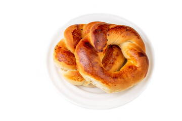 Bakery products, bagel with milk, Turkish name; turkish bagel, acma