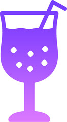 Cold drink Glyph Gradient 