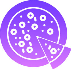 Pizza Glyph Gradient 