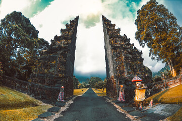 Bali, Indonesia - Gates to one of the Hindu temples 