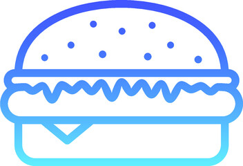 Burger Line Gradient