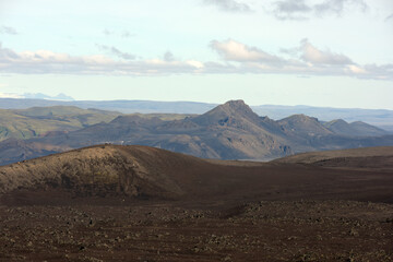 Lavafeld am Hang des Vulkans Hekla