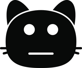cat neutral Glyph Icon