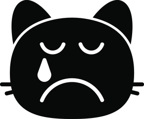 cat tears Glyph Icon