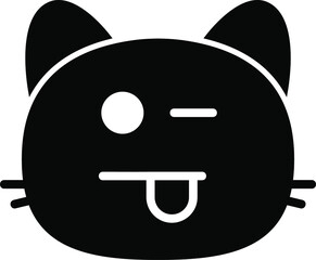 cat teasing Glyph Icon