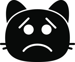 cat anger Glyph Icon