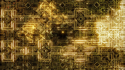 3D illustration Background for advertising and wallpaper in art deco and fashion party scene. 3D rendering in decorative concept.