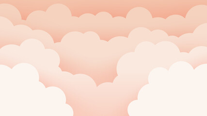 Paper cut out cloud background