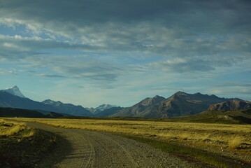road in the mountains, Perito Moreno 