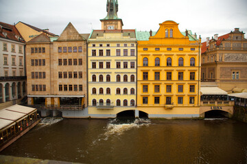 view of the city from the Charles Bridge