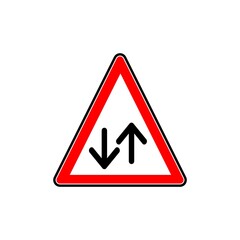 Two way traffic sign 