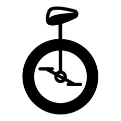One Wheel Bike Concept Vector Glyph Icon Design,Cycling Sport Symbol, Bicycling Sign, Biking Equipment Stock Illustration