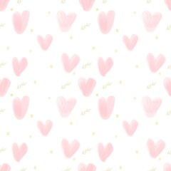 seamless pattern with hearts