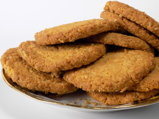 cookies on a white plate