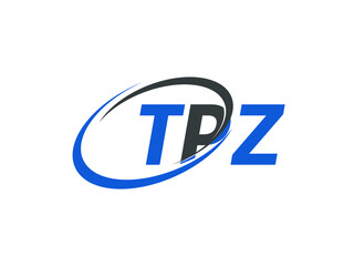 TPZ letter creative modern elegant swoosh logo design