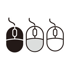 Mouse icon set vector illustration sign