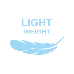 Lightweight feather icon vector illustration
