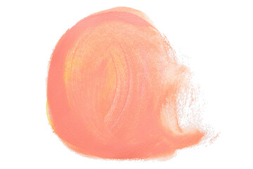 abstract acrylic watercolor paint brush stroke texture isolated on white background for logo and banner. design, creative, and illustration.