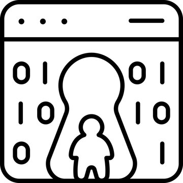 backdoor outline icon