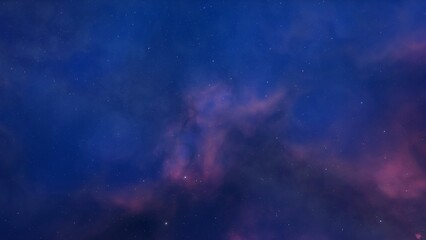 Fototapeta premium Science fiction illustrarion, deep space nebula, colorful space background with stars 3d render 