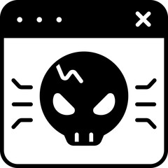 malware glyph icon