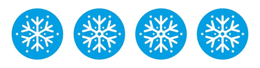 Winter Set Icon Vector