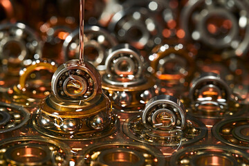 Lubricating oil. Ball bearing.