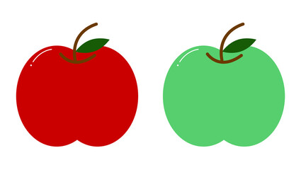 昭和レトロ　赤リンゴ　青りんご　APPLE