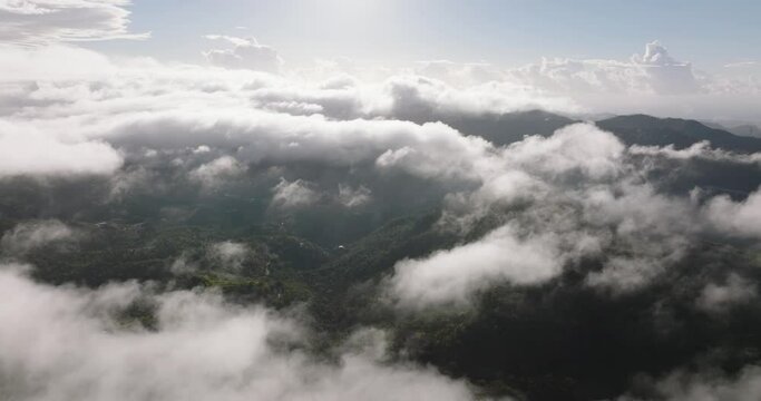 Tetas de Cayey Puerto RIco High above the clouds 5k Mavic 3 Cine drone Footage 7