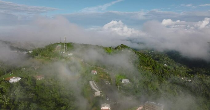 Tetas De Cayey High above the clouds In Puerto Rico 5k Mavic 3 Cine drone Footage 9