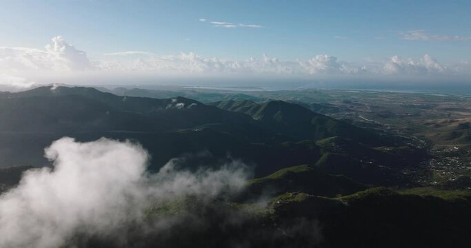 Tetas de Cayey Puerto RIco High above the clouds 5k Mavic 3 Cine drone Footage 6